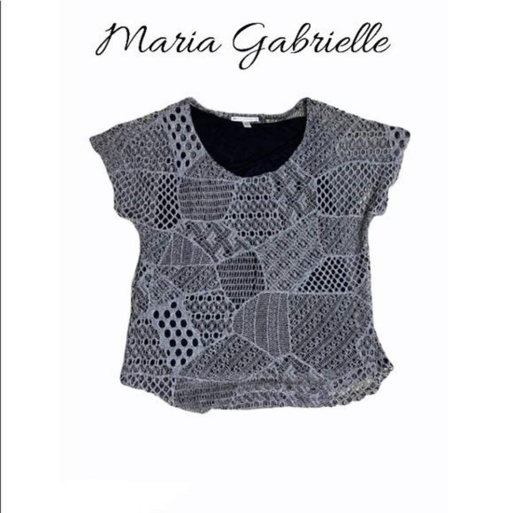 Maria Gabrielle Lace Lined Top